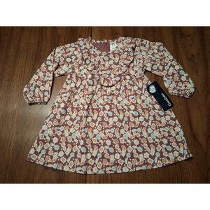 Gerber Dress Toddler Girls Size 24M Mauve w/Floral Print NWT 481581